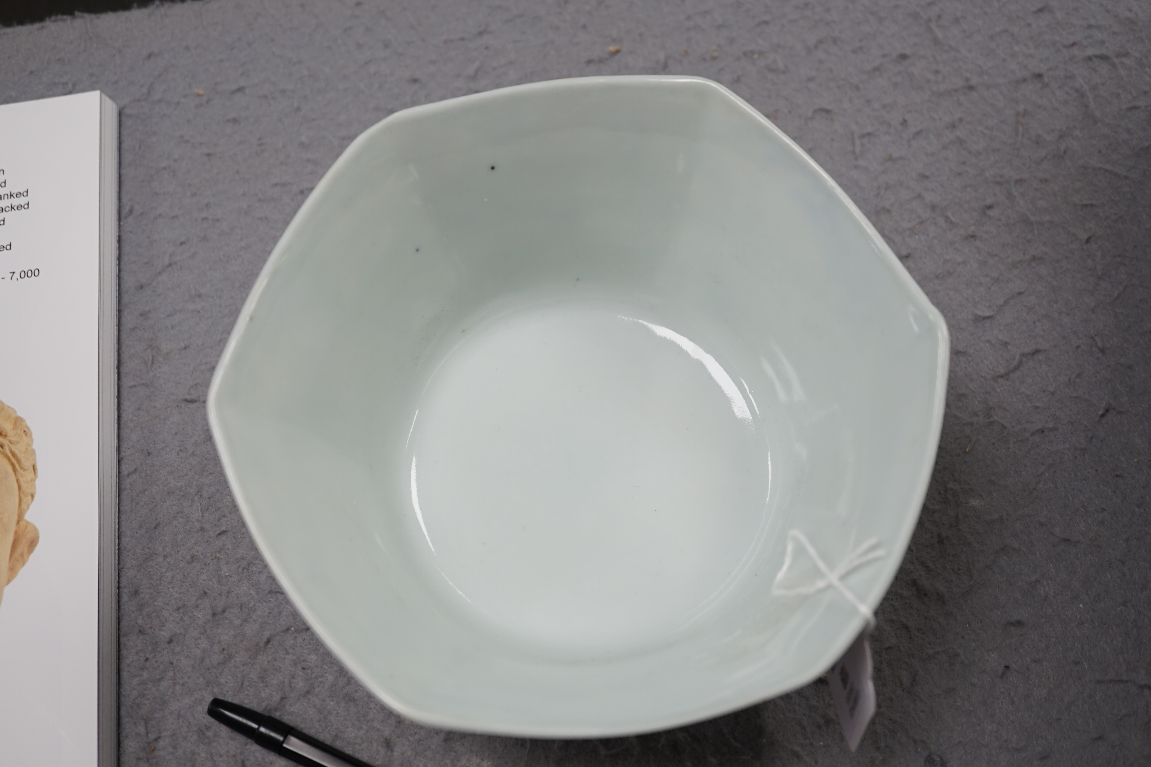 A Chinese doucai ‘scholars’ hexagonal bowl, Jiaqing mark and probably of the period (1796-1820)
